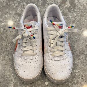 Puma Women’s White Sneakers with Colorful Details